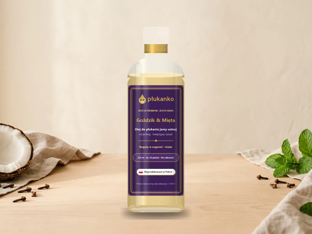 Olej do płukania jamy ustnej Płukanko Goździk & Mięta 250 ml